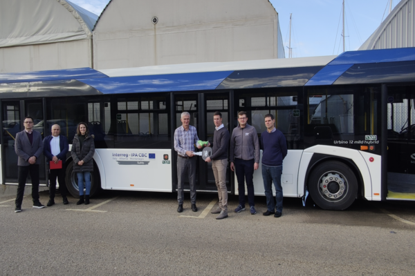 Hybrid bus delivered to the port of Bar